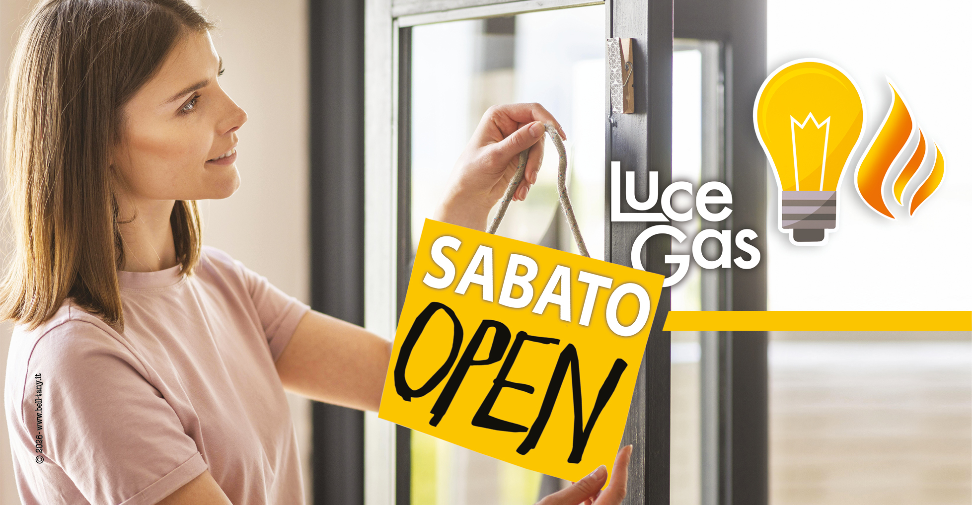 Sabato mattina siamo aperti dalle 8.30 alle 12.30